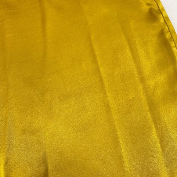 Reformation Zya Silk Yellow Dress 6 Dress - Picture 12 of 13